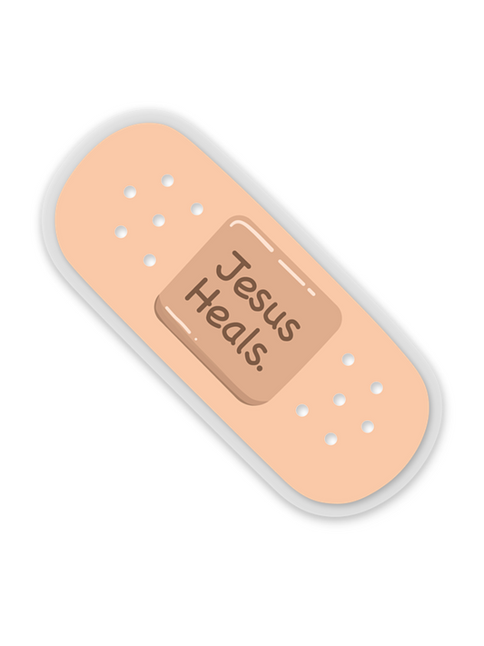 Jesus Bandaid Transparent Cell Phone Sticker