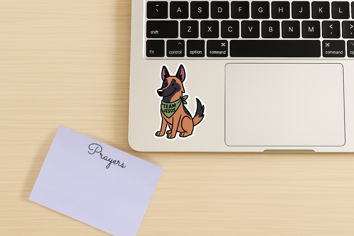 Team Jesus Dog Waterproof Vinyl Sticker