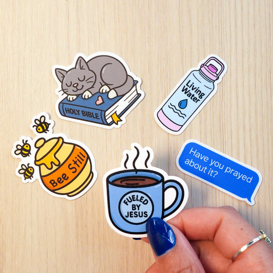 Faith Essentials Sticker Bundle | Christian Stickers (5-Pack)
